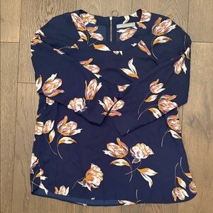 Elegant Floral Long Sleeve Blouse